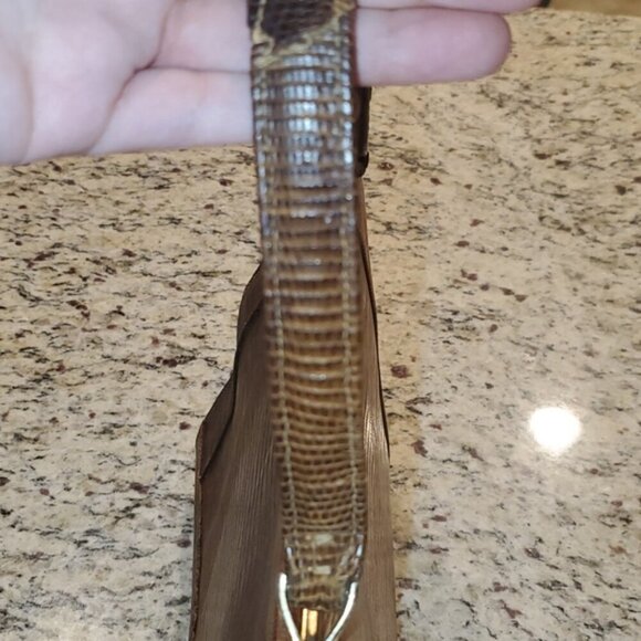 Antique lizard skin frame bag handbag VTG - Picture 11 of 12